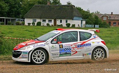 Karl-Åge Jensen byder ind på sejren, selvom Tvilum-Scanbirk Rally Show ikke foregår på grusunderlag.